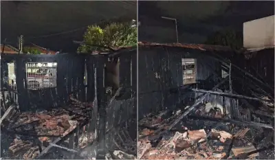 Incêndio destrói casa e interdita imóvel por risco de desabamento em SP
