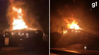 Incêndio destrói restaurante e floricultura na RSC-287 em Santa Cruz do Sul