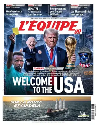 Infantino é retratado como fantoche de Trump em capa de jornal francês