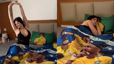 Kerolay Chaves decora quarto com tema de Neymar e Copa do Mundo