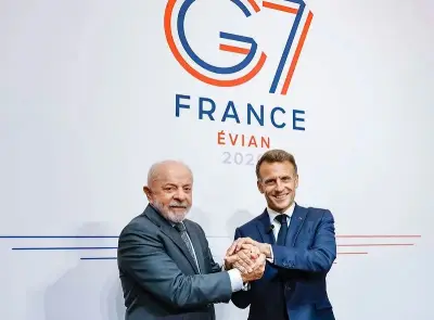Lula inicia participação no G7 na França com foco em diálogo com UE e desafios globais