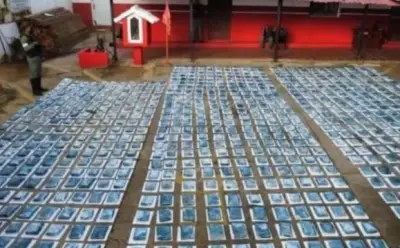 Mais de 700 pacotes de maconha em caminhão de ajuda humanitária na Venezuela