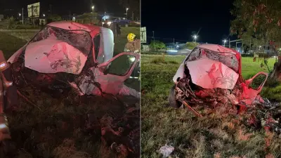 Motorista morre após carro capotar na BR-070, em Ceilândia, DF