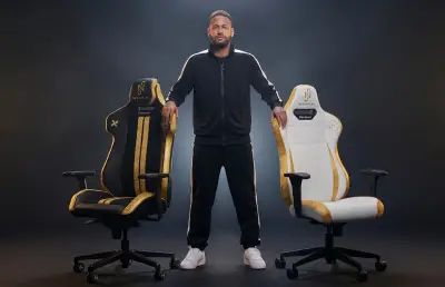 Neymar lança cadeiras gamers em parceria com Flexform