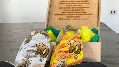 Neymar usará caneleira de R$ 7 mil personalizada por Thiago Rosinhole