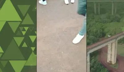 Novas imagens flagram pânico após jovem ser lançada de ponte sem corda