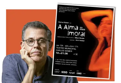 Peça 'A Alma Imoral' celebra 20 anos no Teatro Carlos Gomes