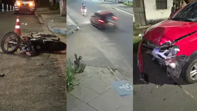 Policial penal em estado grave após acidente com motorista embriagado em Teresina