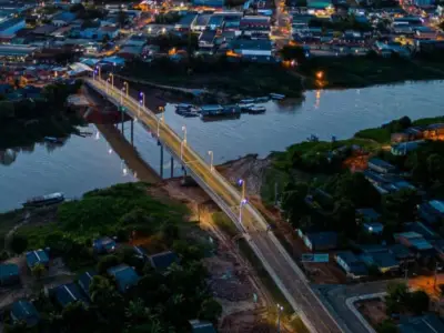 Ponte Frei Paolino é interditada no Acre devido a erosão das margens do Rio Iaco