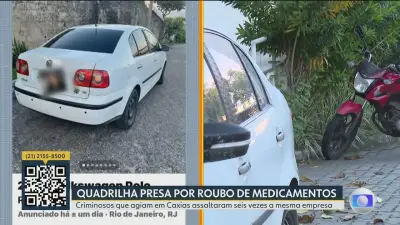 Quadrilha que roubou 6 vezes mesma empresa de medicamentos é presa no RJ