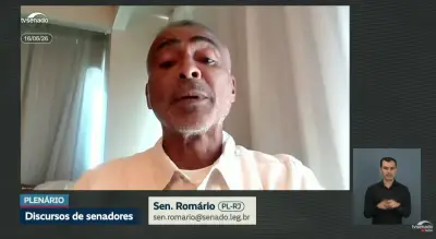 Romário participa remotamente do Senado durante Copa nos EUA