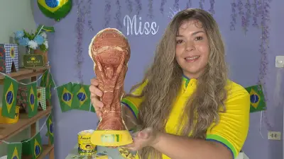 Taça da Copa ganha versão de bolo de rolo em Pernambuco