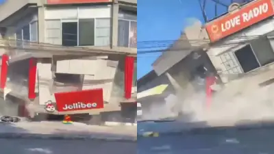 Vídeo: prédio desaba durante terremoto de 7,8 nas Filipinas; 35 mortos