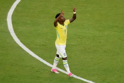 Vini Jr. iguala recorde de Jairzinho, Ronaldo e Neymar em Copas