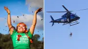24 milhões de sementes de palmeira-juçara são lançadas de helicóptero no PR