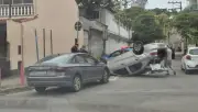 Acidente em Volta Redonda: mulher fica ferida após capotamento