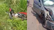 Acidente grave na MA-034 deixa motociclista ferido em Coelho Neto