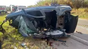 Acidente na BR-265 em Barroso deixa dois mortos e criança ferida