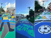 Amigo de Neymar mobiliza bairro para decorar rua para Copa 2026