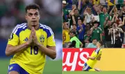 Atacante sueco Yasin Ayari viraliza com comemorações distintas na Copa