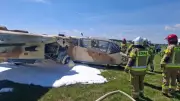 Avião faz pouso de emergência na Polônia durante ensaio de show aéreo