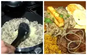 Baião de dois cremoso com macaxeira frita: receita típica do São João
