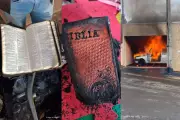 Bíblia sobrevive a incêndio que destruiu carro no Paraná