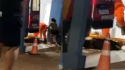 Bombeiros deixam vítima cair no chão em Porto Velho