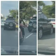 Briga de trânsito: carro é arrastado por 100 metros em BH
