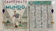 Caderno raro com desenhos da Copa de 1950 é descoberto