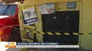 Caminhão que atingiu loja mantém rua interditada em Icoaraci