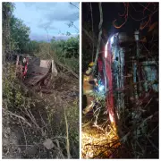 Caminhoneiro morre preso às ferragens após capotamento na MGC-122 em Porteirinha