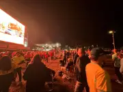 Campinas: torcedores se reúnem em telão para jogo do Brasil contra o Haiti