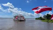 Caravana do Movimento Amigos do Garantido chega a Parintins para festival