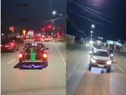 Carreata de formandos de Direito celebra último dia de aula em Porto Velho