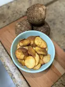 Chips de inhame crocantes com apenas 5 ingredientes