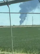 Coluna de fumaça na Base Aérea Edwards preocupa Califórnia