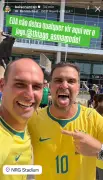 Condenado pelo STF, Eduardo Bolsonaro vai a jogo do Brasil em Houston