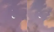 Conjunção da Lua com Vênus e Júpiter encanta o Brasil