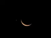 Encontro raro de Lua e Vênus é registrado no Vale do Ribeira