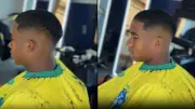Endrick renova corte de cabelo antes de Brasil x Haiti na Copa