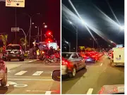 Engavetamento com quatro veículos deixa ferido em Campinas