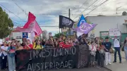 Estudantes da Unesp protestam contra Tarcísio em Araraquara