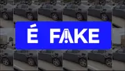 É #FAKE: vídeo de carro com tanque de combustível no teto foi criado por IA