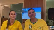 Flávio Bolsonaro evita polêmica com Michelle e foca em futebol