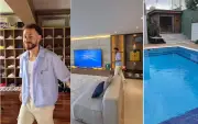 Fred Bruno abre mansão em SP com academia, brinquedoteca e coleção de tênis