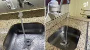 Frio extremo congela água de torneira na Serra Gaúcha