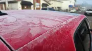 Frio intenso em SC: mínima de -4,2°C e carros congelados