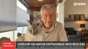 Gata de Fernando Gabeira rouba a cena ao vivo na GloboNews e viraliza