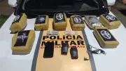 Homem foge da PM em BMW, abandona carro e é preso com drogas na BR-259